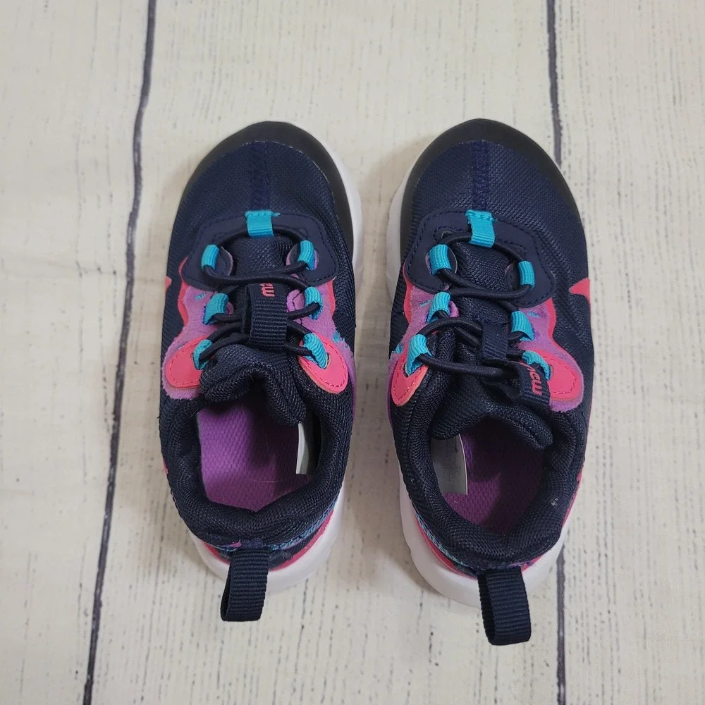 Nike‎ 7C Renew Lucent Sneakers Toddler Girls Navy Pink Blue CK4083-401